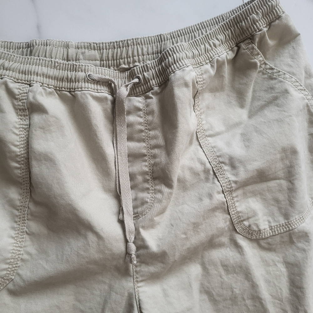 LL. Bean 100% Cotton Capris Casual Granola Girl Womens Size 14P Classic Fit - Picture 4 of 7